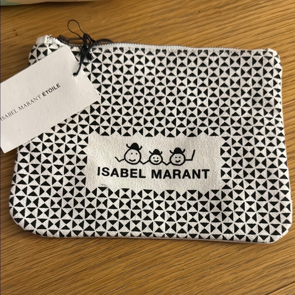 New with Tags Isabel Marant Black and White Pouch Petite Maro Korea small